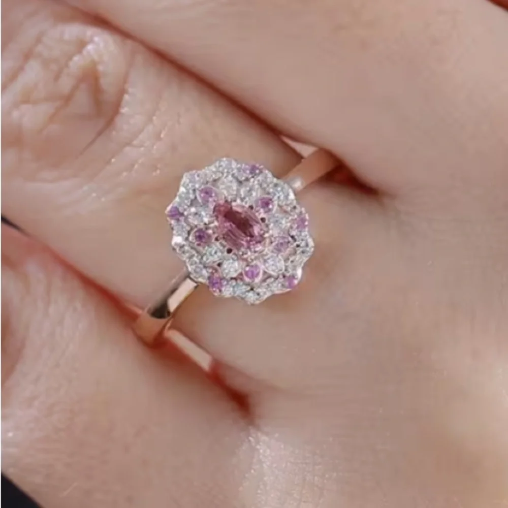 Mahenge Spinel and Multi Gemstone Sunset Bloom Ring